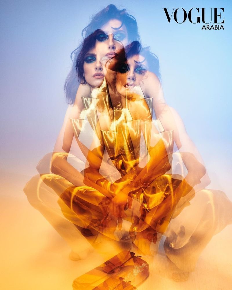 Ninel Khomiak Wears Disco Age Fendi Glamour in Vogue Arabia — Anne